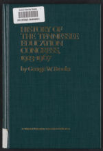 Thumbnail image for Tennessee Publications - History of the Tennessee Education Congress, 1923-1967
