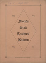 Thumbnail image for Florida State Teachers' Bulletin - Vol. 15, No. 1
