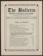 Thumbnail image for The American Teacher Association Bulletin - Vol. 20, No. 1