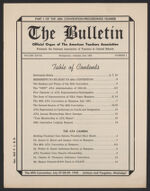 Thumbnail image for The American Teacher Association Bulletin - Vol. 28, No. 1