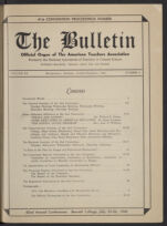 Thumbnail image for The American Teacher Association Bulletin - Vol. 20, No. 4