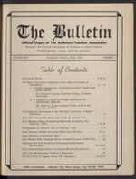 Thumbnail image for The American Teacher Association Bulletin - Vol. 24, No. 1