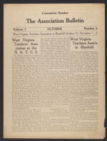 Thumbnail image for Bulletin of the West Virginia Teachers' Association - Vol. 1, No. 2