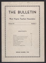 Thumbnail image for Bulletin of the West Virginia Teachers' Association - Vol. 7, No. 2