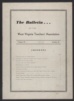 Thumbnail image for Bulletin of the West Virginia Teachers' Association - Vol. 10, No. 1 [inside says 2]