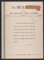 Thumbnail image for Bulletin of the West Virginia Teachers' Association - Vol. 21, No. 2