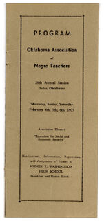 Thumbnail image for Programs of Oklahoma Association of Negro Teachers - 29th Annual Session