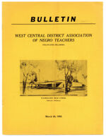 Thumbnail image for Programs of Oklahoma Association of Negro Teachers - Bulletin West Central District Association of Negro Teachers