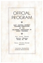 Thumbnail image for Programs of the East Central District Teachers Assoiction - 1st Annual Session