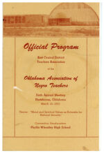 Thumbnail image for Programs of the East Central District Teachers Assoiction - 6th Annual Session