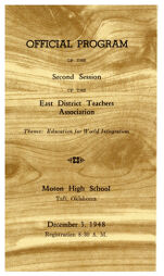 Thumbnail image for Programs of the East District Teachers Association - 2nd Annual Session