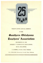 Thumbnail image for Programs of the Southern Oklahoma Teachers' Association Programs - 25 Annual Session