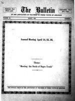 Thumbnail image for Bulletin of the Arkansas Teachers Association - Vol. 11, No. 1