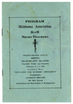 Thumbnail image for Programs of Oklahoma Association of Negro Teachers - 22nd Annual Session