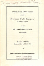 Thumbnail image for Annual Sessions of the Delaware State Teachers' Association - Twenty-Eighth