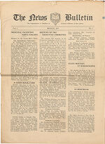 Thumbnail image for News Bulletin - Vol. 1, No. 1
