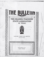 Thumbnail image for Minutes of the Colored Teachers' State Association of Texas - 1925