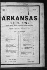 Thumbnail image for Arkansas School News - Vol. 1, No. 1