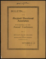 Thumbnail image for Bulletin of the Maryland Educational Association - Vol. 1, No. 4